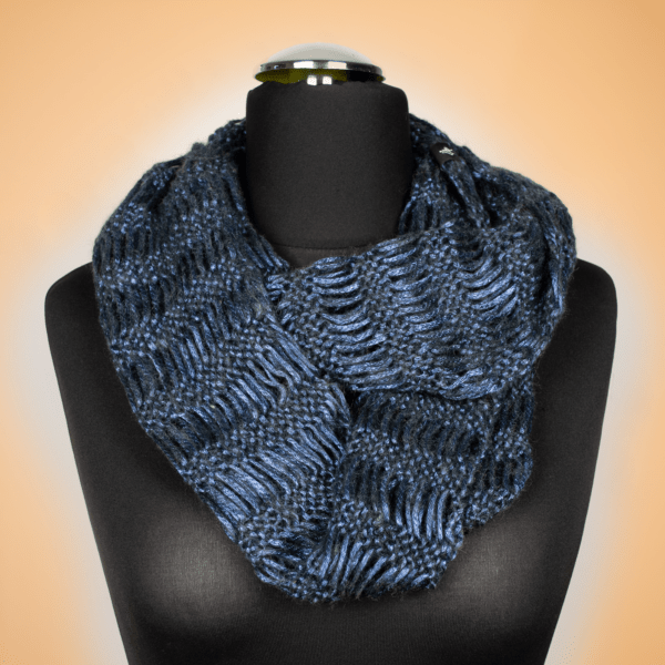 Handgemachter Loop (dunkelblau metallic)