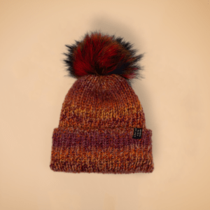 Handgemachte Mütze (Rost-Töne)