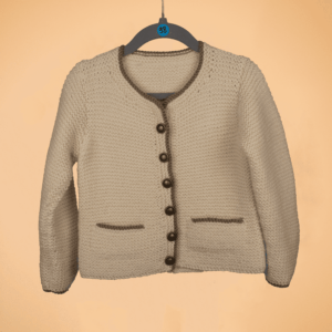 Mädchen Trachtenjacke Creme Größe 98