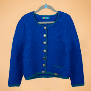 Mädchen Trachtenjacke Blau Größe 116